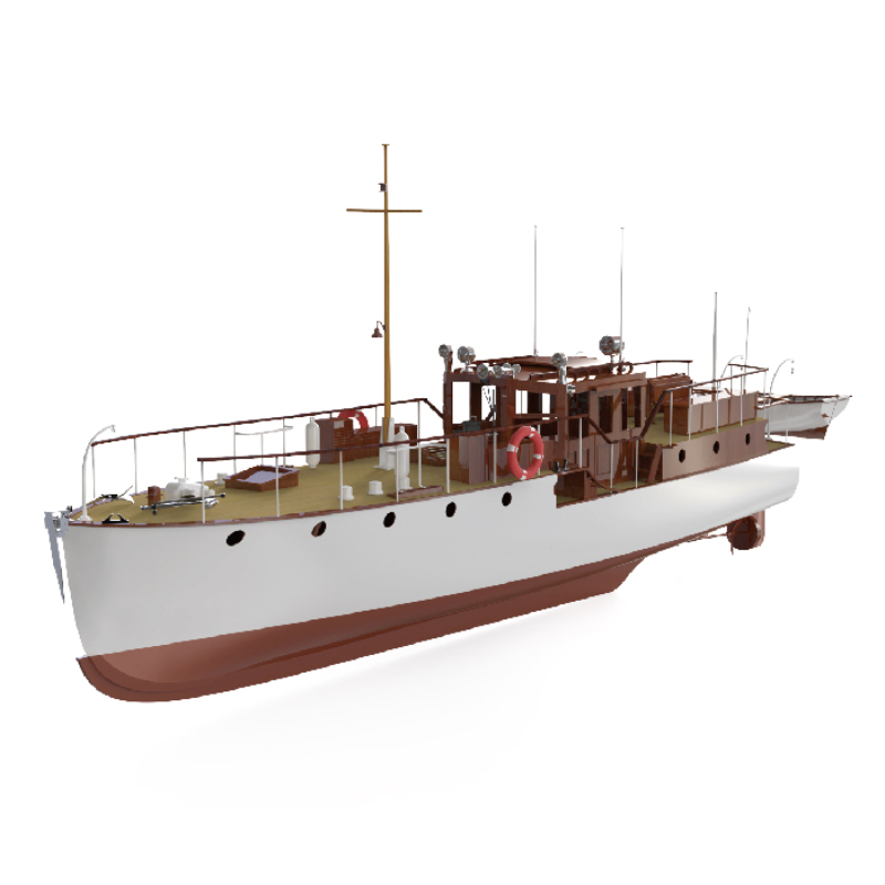 Model Kit Yacht - Bluebird Yacht kapal Remote Control, Kit