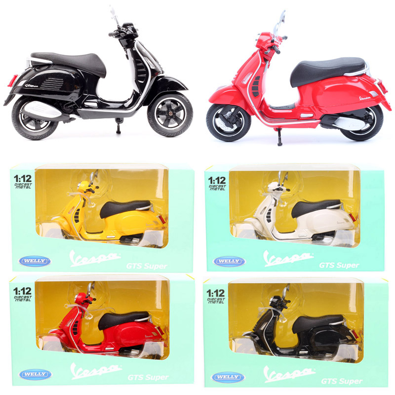 Model Kit Vespa - Welly Skala 1/12 Vespa GTS Super